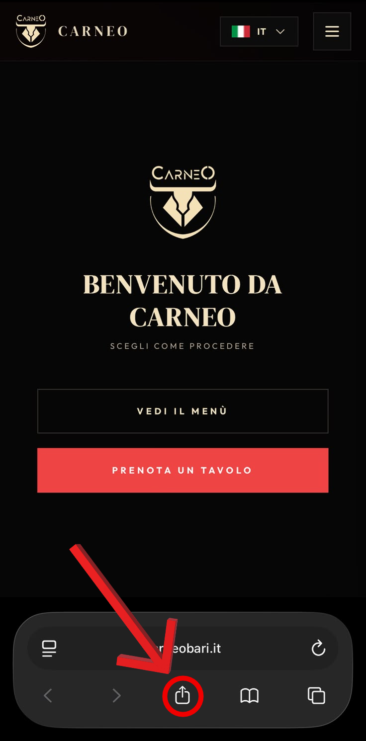 Step 1: Condividi